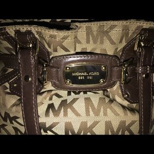 Authentic Michael Kors Brown & Tan Gansevoort bag